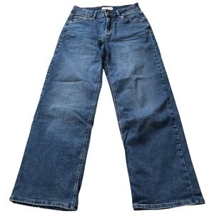 Maurices m jeans Classic Wide Leg Mid Rise Medium Wash Denim Jeans Women Size 0